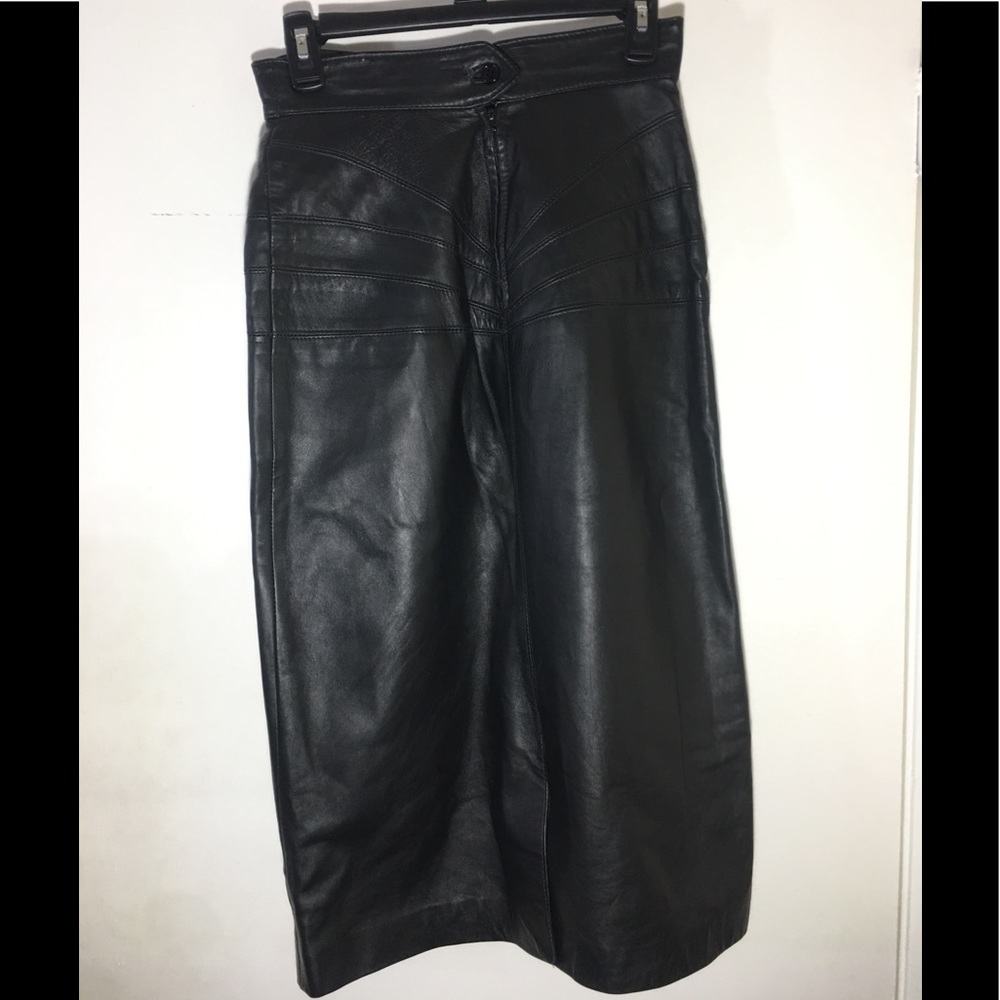 Siena New York Vintage Leather Womans Skirt Size 8